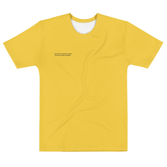 Sun Bright Climate Change Global Warming Statement - Sustainably Made Men's Short Sleeve Tee