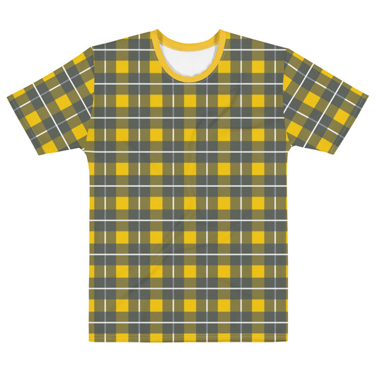 Yellow Tartan - Inspired By Harry Styles - Sustainably Made Men's Short Sleeve Tee