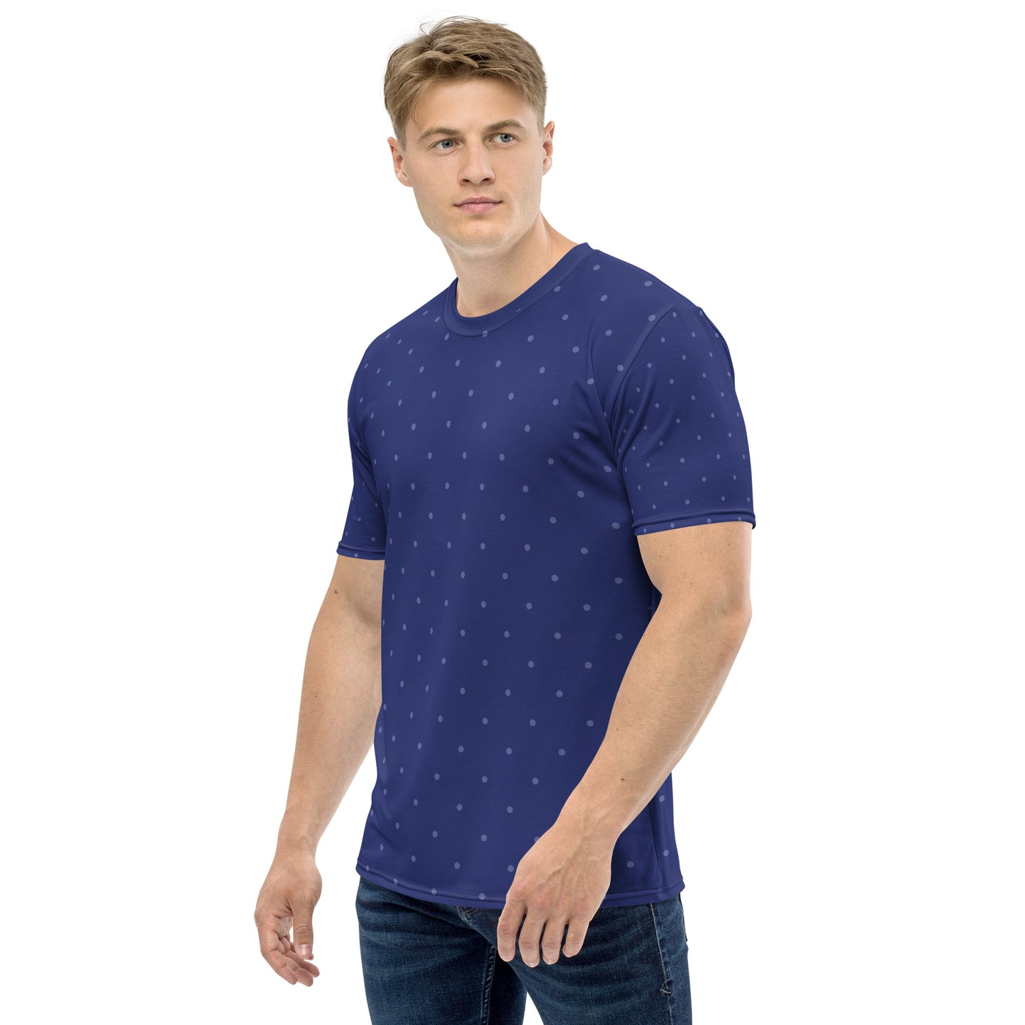 Blue Dots - Sustainably Made Men's Short Sleeve Tee