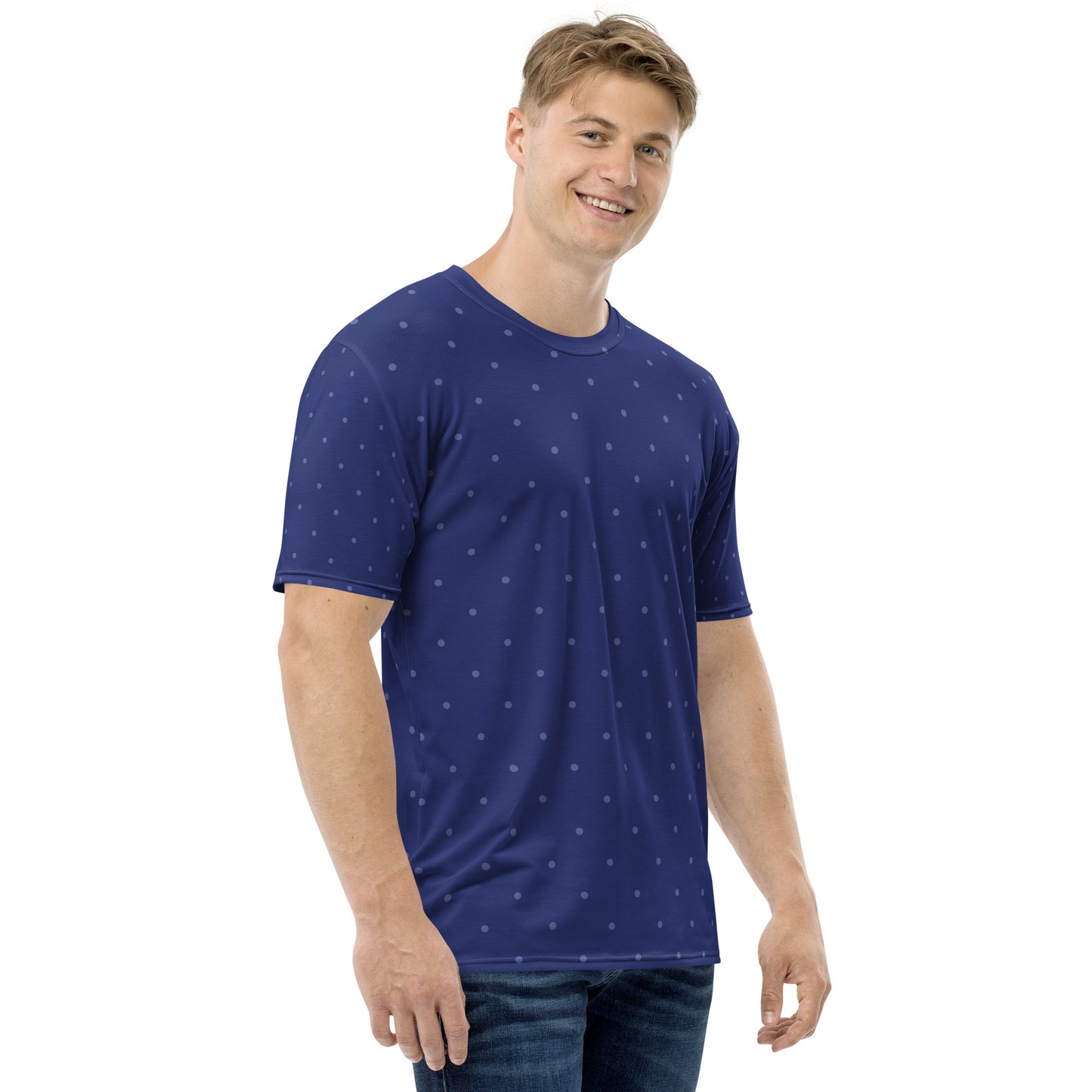 Blue Dots - Sustainably Made Men's Short Sleeve Tee