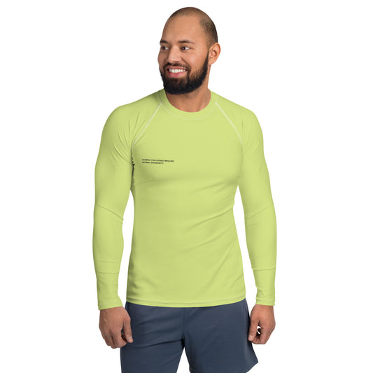 Lime Climate Change Global Warming Statement - Sustainably Made Men's Long Sleeve Tee