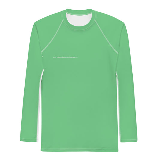 Emerald Climate Change Global Warming Statement - Sustainably Made Men's Long Sleeve Tee