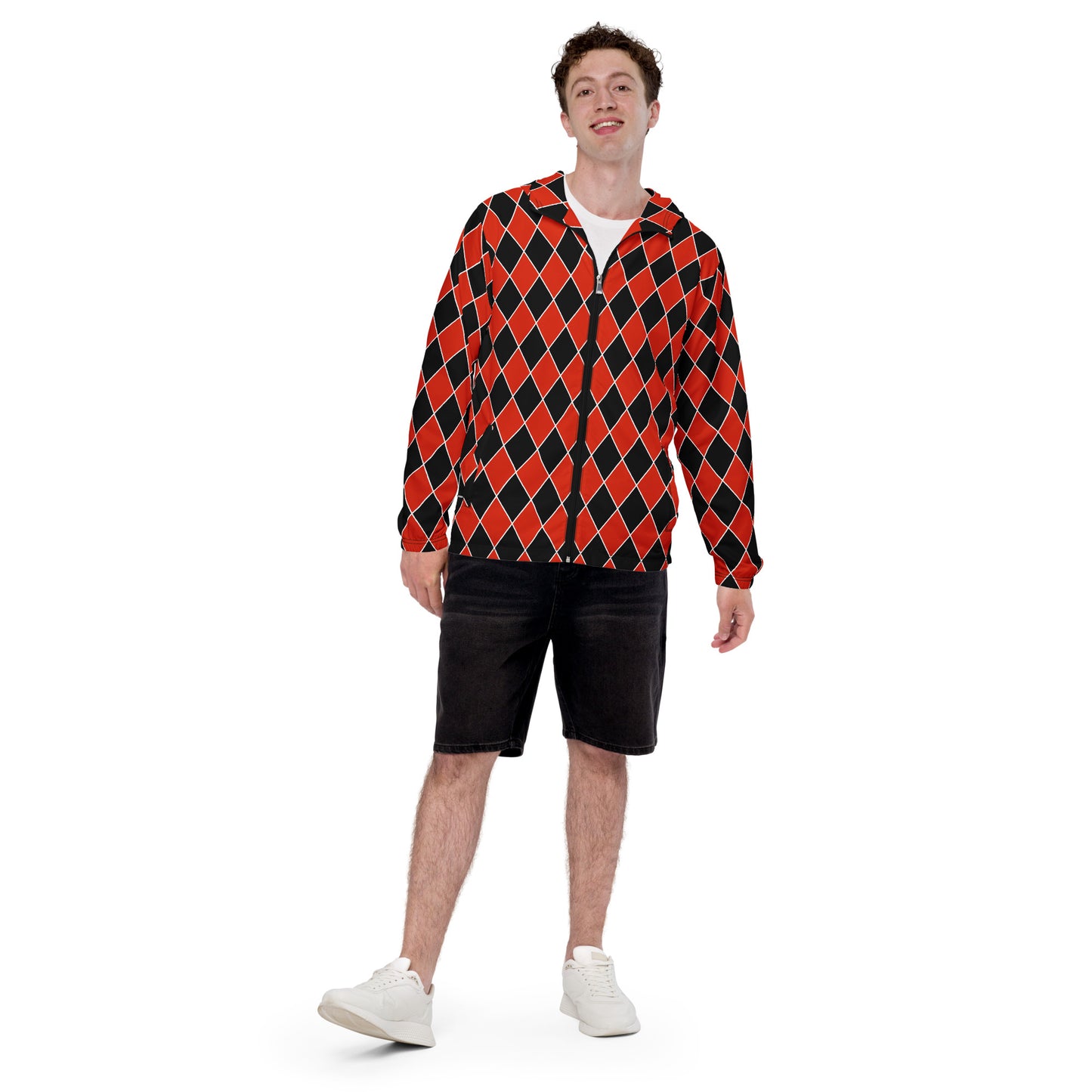 Red Diamond - Inspired By Harry Styles - Sustainably Made Men’s windbreaker