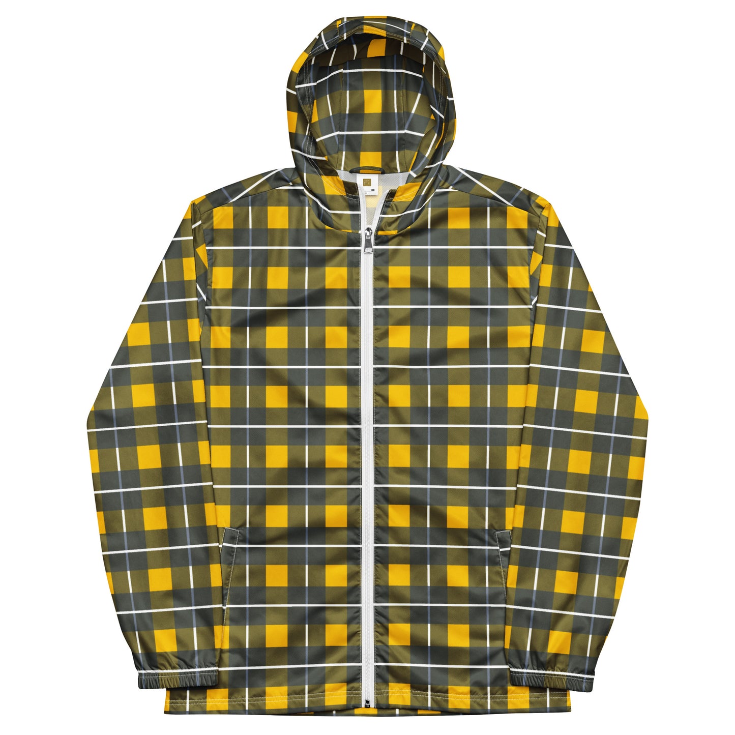 Yellow Tartan - Inspired By Harry Styles - Sustainably Made Men’s windbreaker