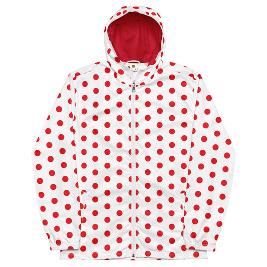 Red Polkadot - Inspired By Harry Styles - Sustainably Made Men’s windbreaker