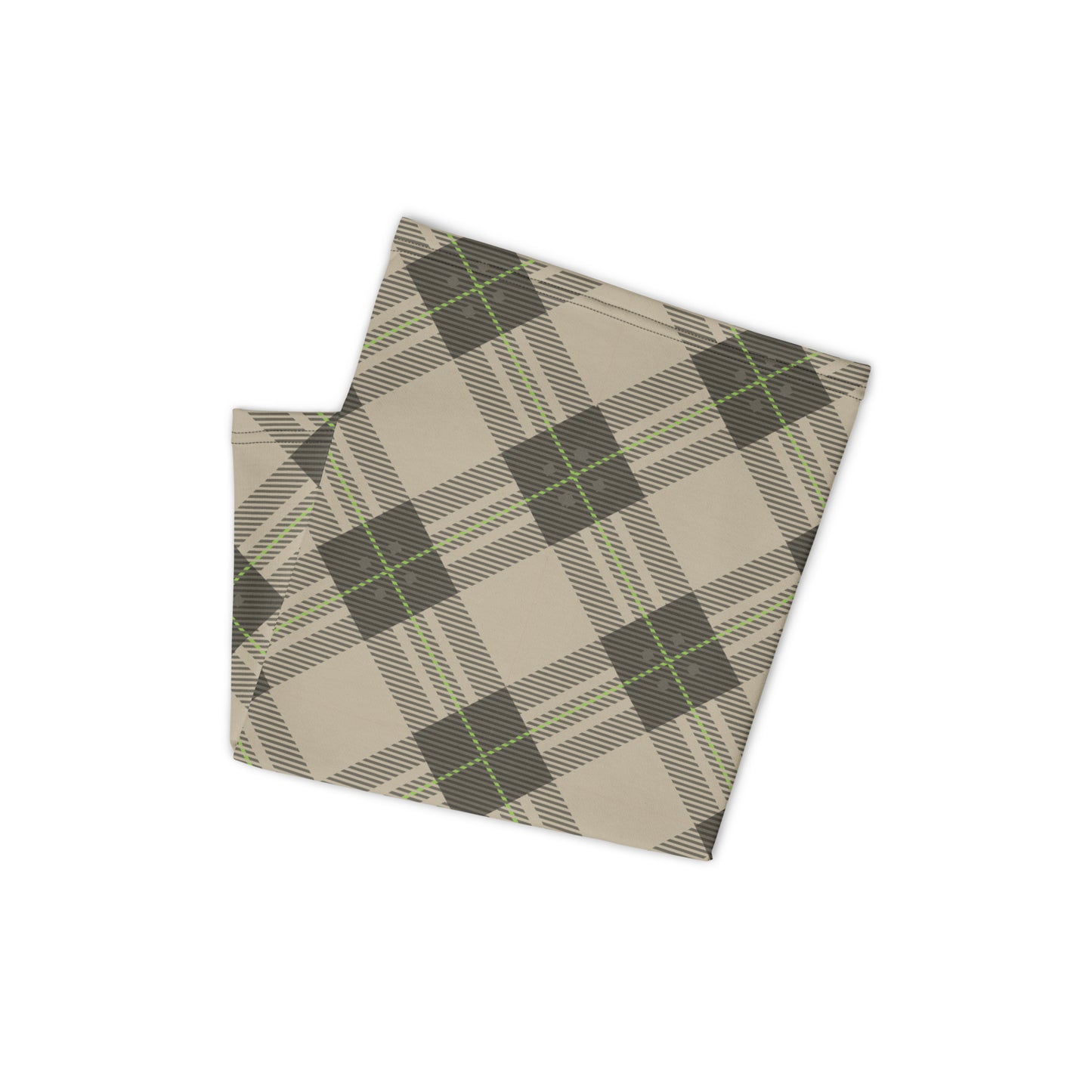 Brown Tartan - Sustainably Made Neck Gaiter