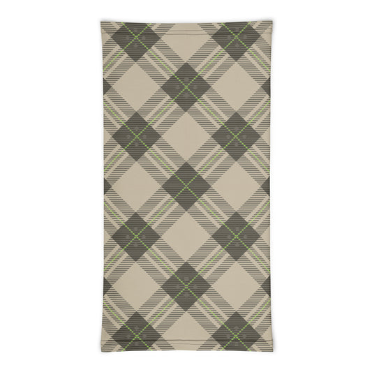Brown Tartan - Sustainably Made Neck Gaiter