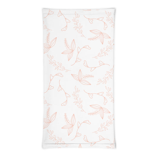 White Floral - Sustainably Made Neck Gaiter