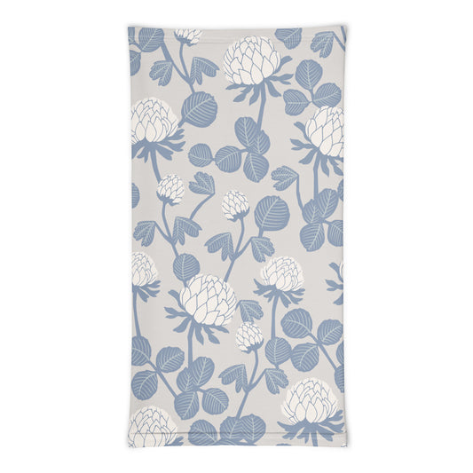 Grey Floral - Sustainably Made Neck Gaiter