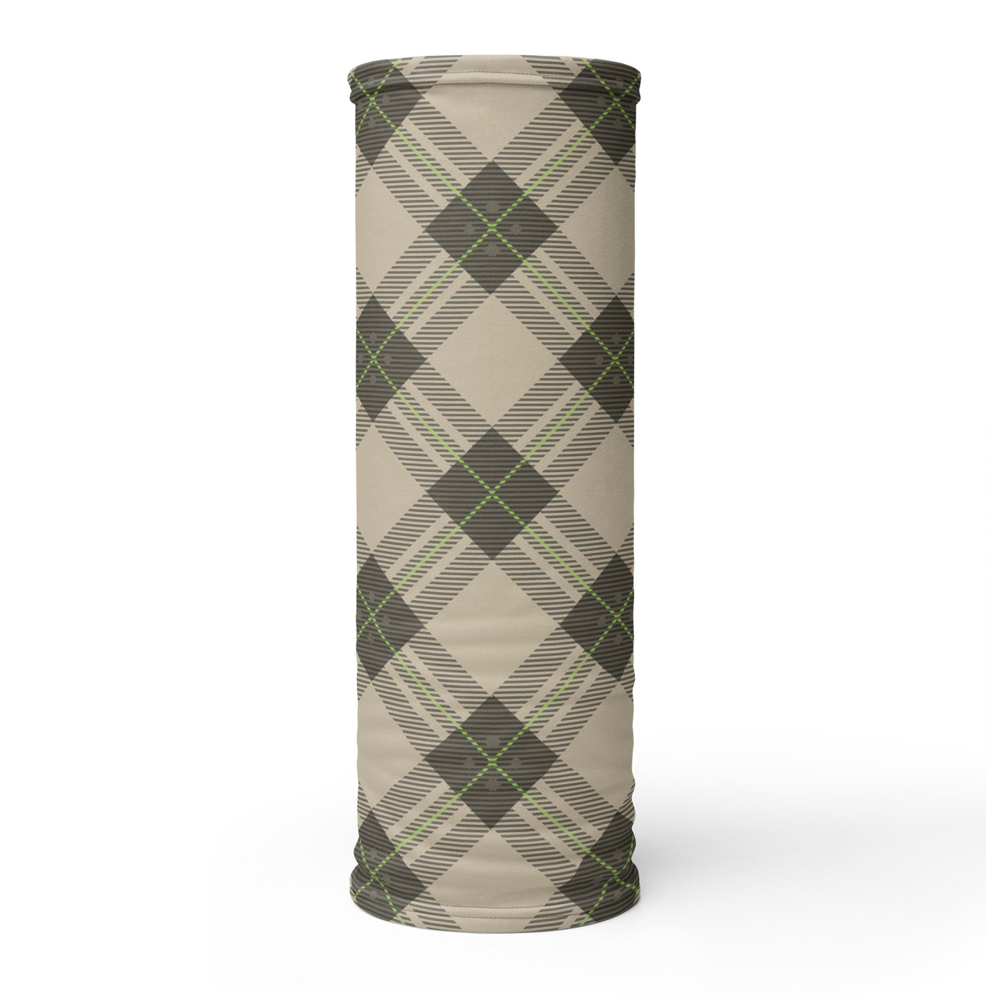 Brown Tartan - Sustainably Made Neck Gaiter