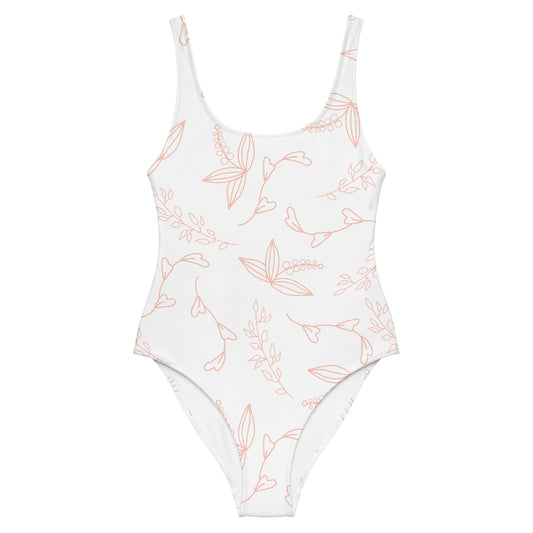 White Floral - Sustainably Made One-Piece Swimsuit