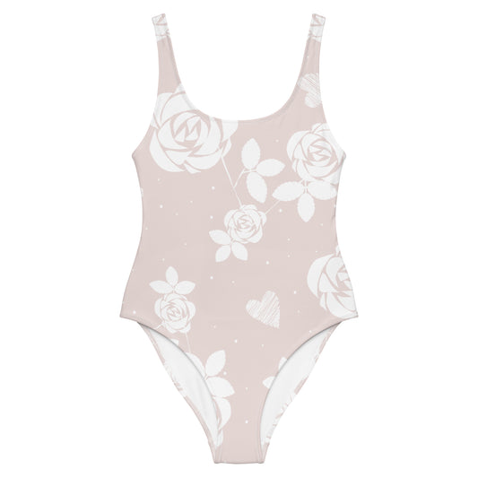 Baby Pink Floral - Sustainably Made One-Piece Swimsuit