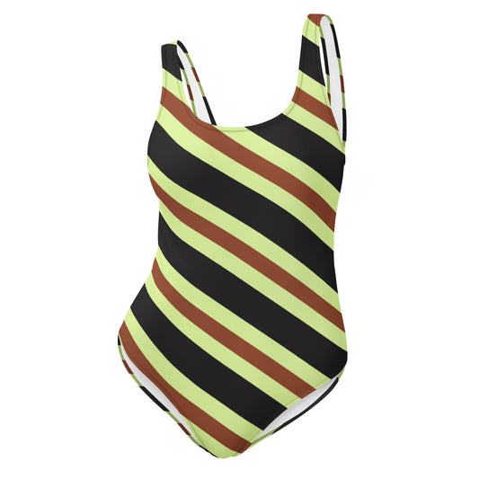 Retro Stripes - Inspired By Harry Styles - Sustainably Made One-Piece Swimsuit