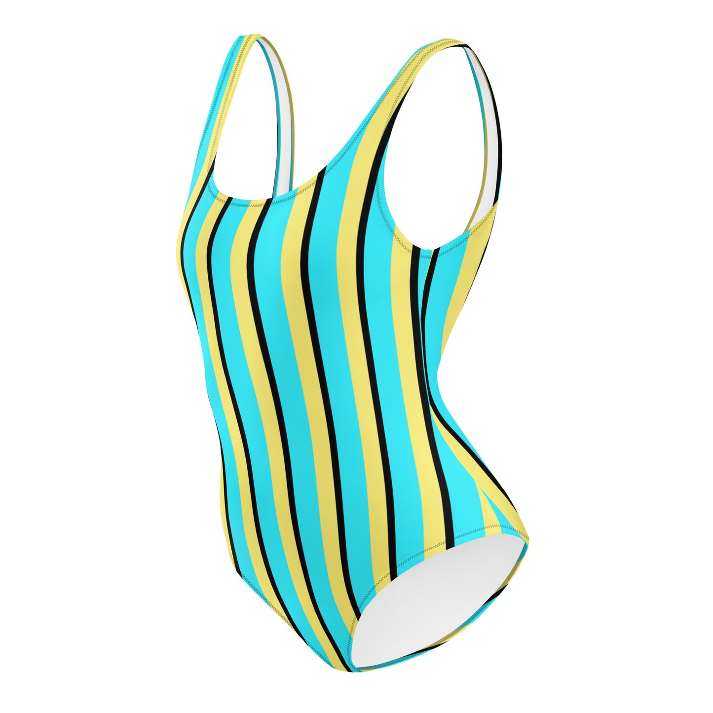 Vintage Stripes - Inspired By Harry Styles - Sustainably Made One-Piece Swimsuit