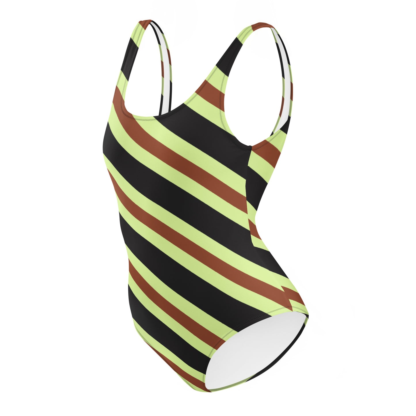 Retro Stripes - Inspired By Harry Styles - Sustainably Made One-Piece Swimsuit