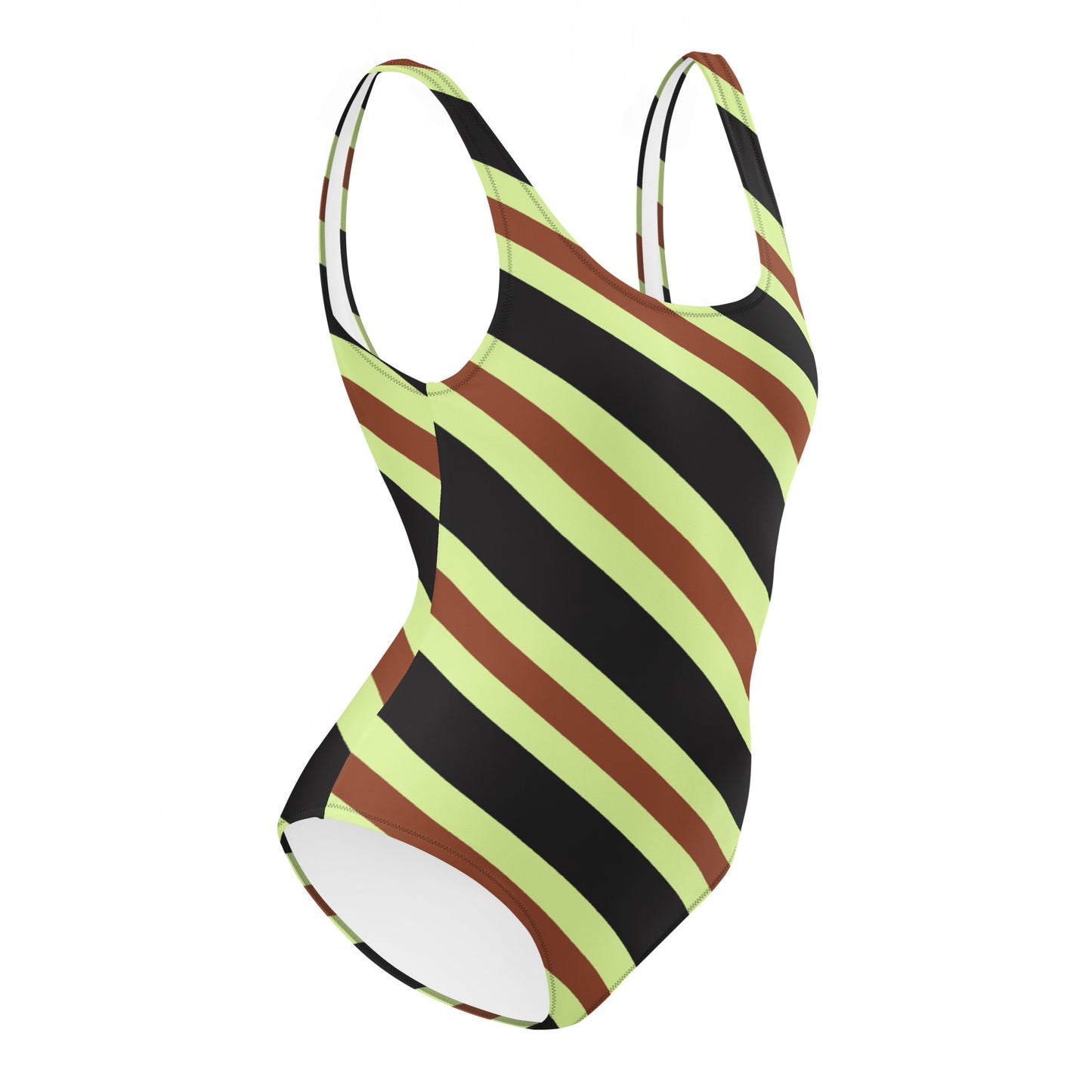 Retro Stripes - Inspired By Harry Styles - Sustainably Made One-Piece Swimsuit