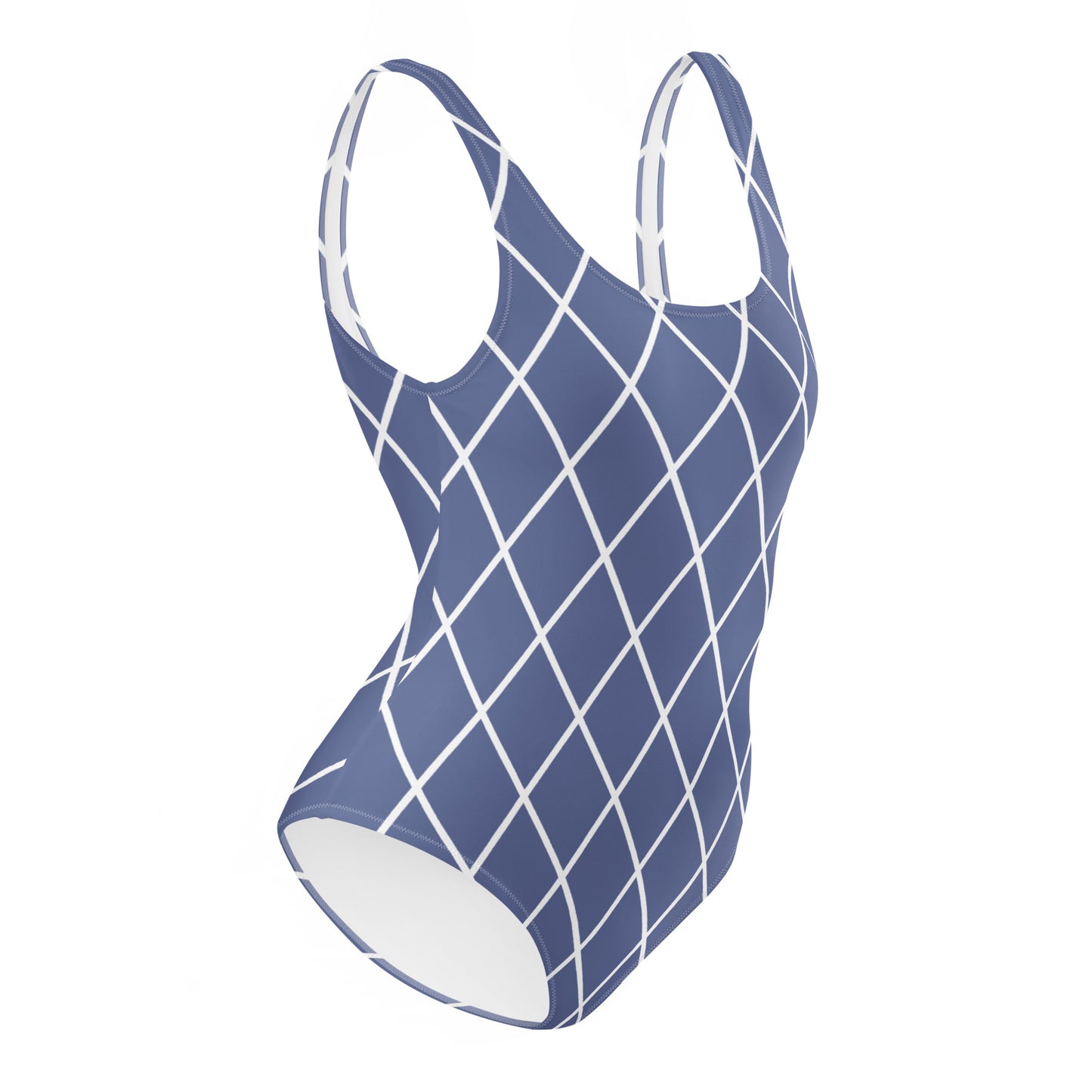 Vintage Blue Purple - Inspired By Harry Styles - Sustainably Made One-Piece Swimsuit