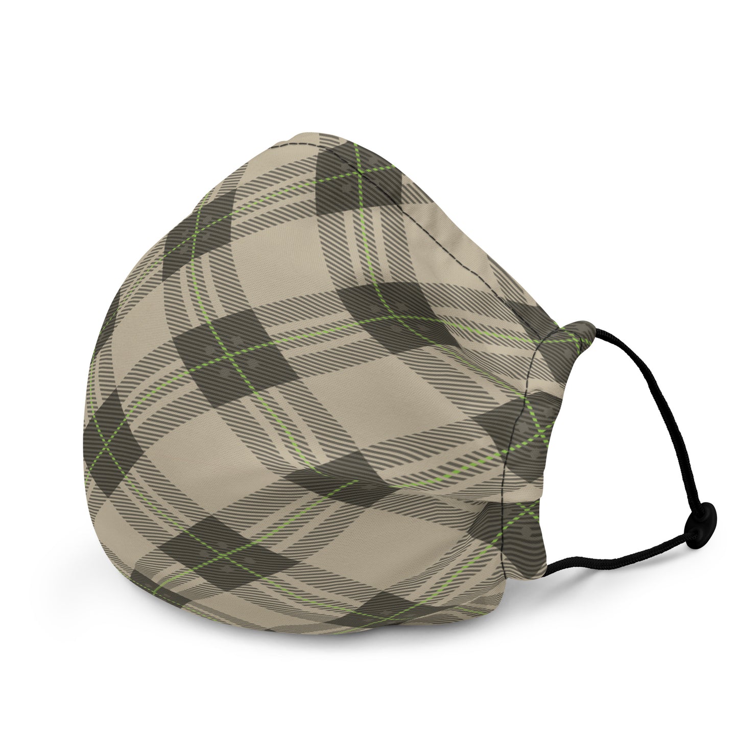 Brown Tartan - Sustainably Made Premium Face Mask