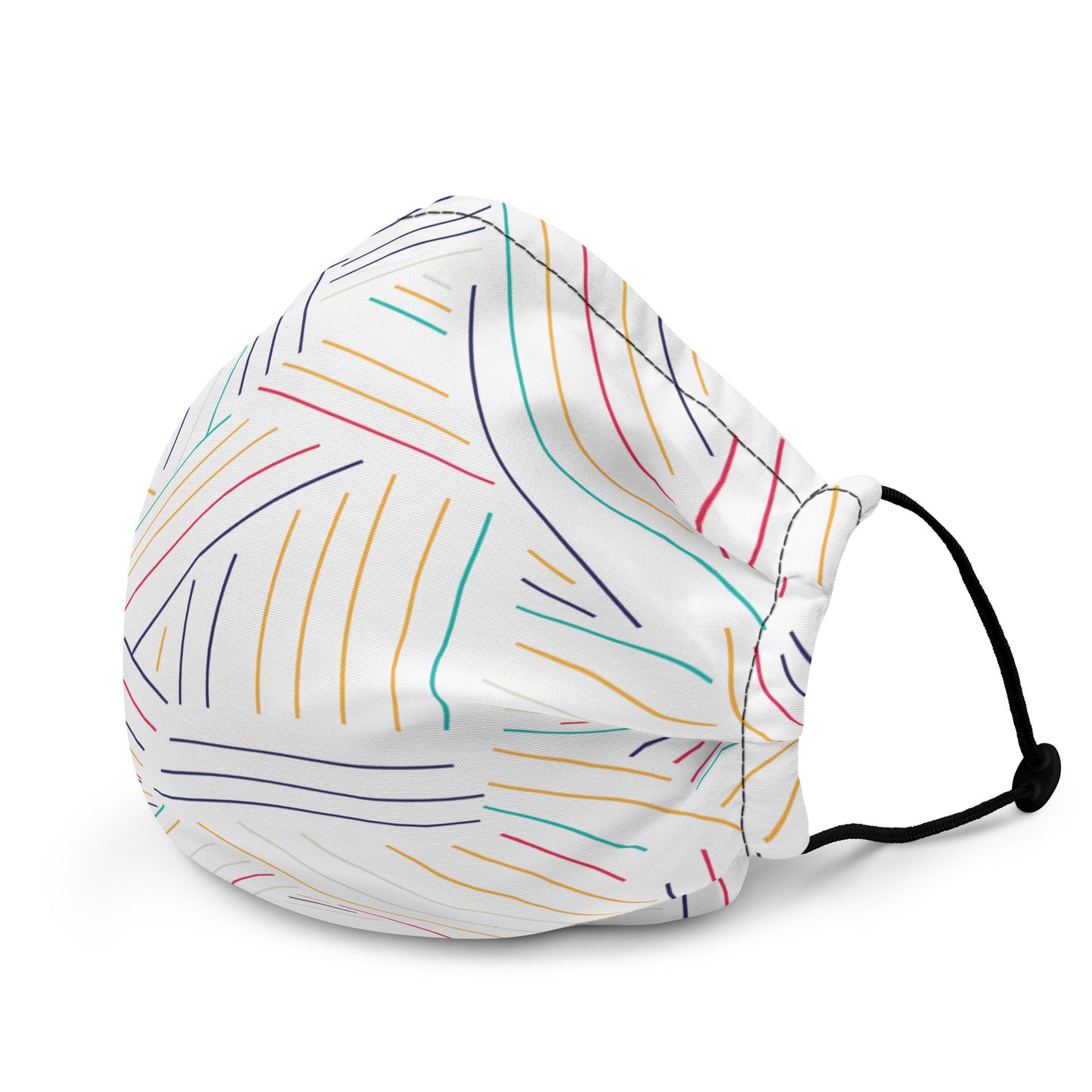 Colorful Lines - Sustainably Made Premium Face Mask