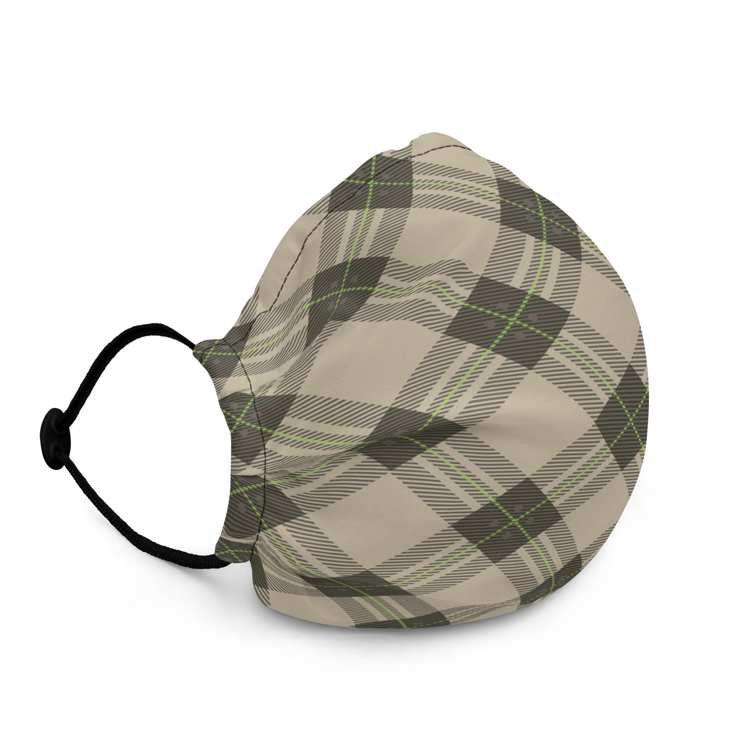 Brown Tartan - Sustainably Made Premium Face Mask