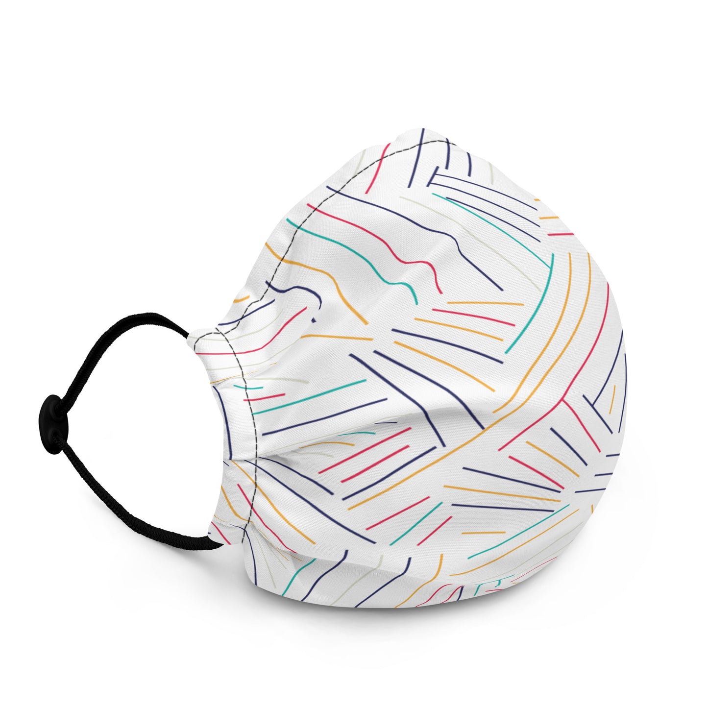 Colorful Lines - Sustainably Made Premium Face Mask