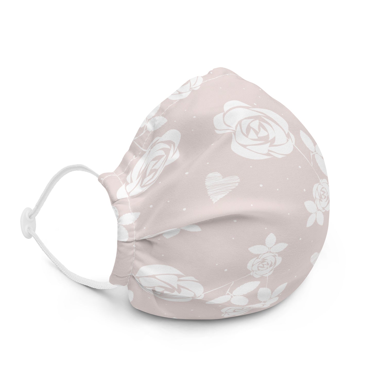 Baby Pink Floral - Sustainably Made Premium Face Mask