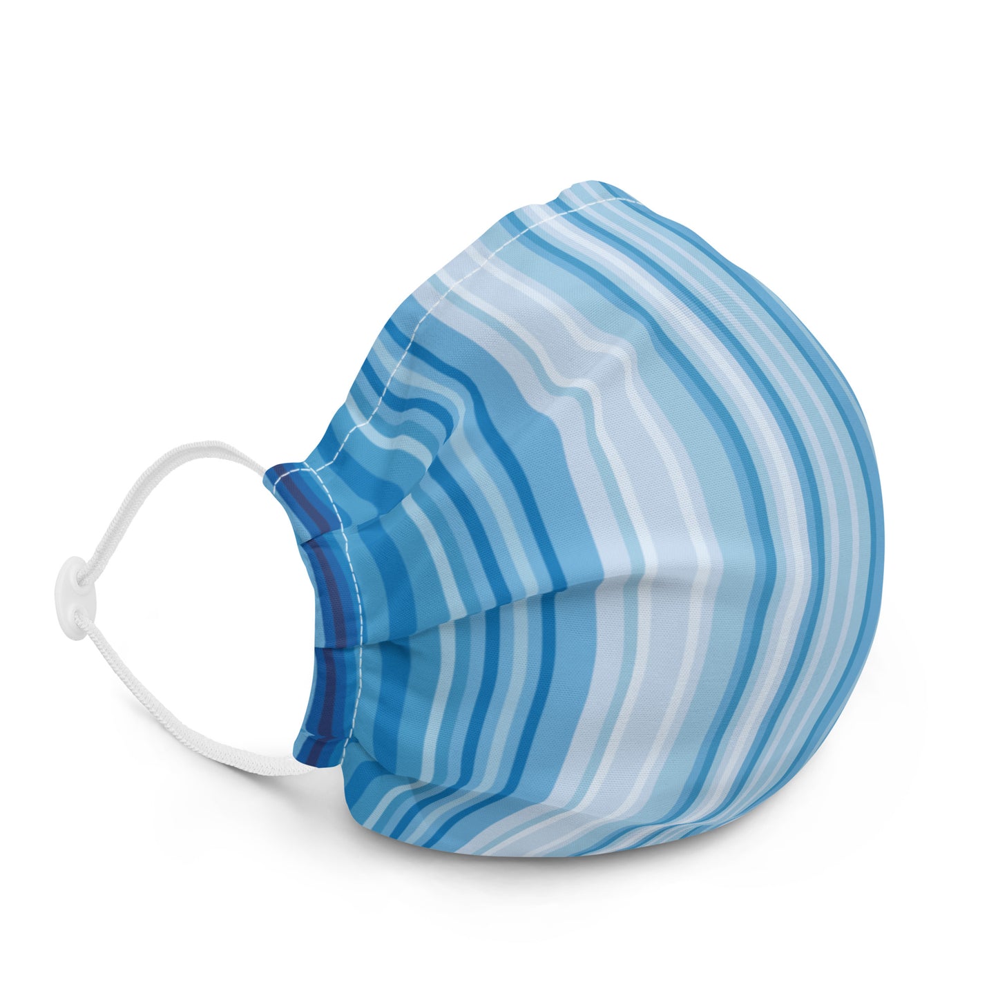 Climate Change Global Warming Stripes - Sustainably Made Premium face mask
