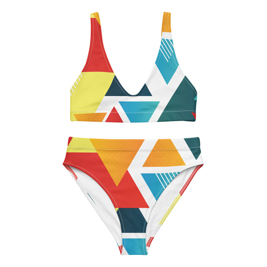 Abstract - Sustainably Made Recycled High-Waisted Bikini