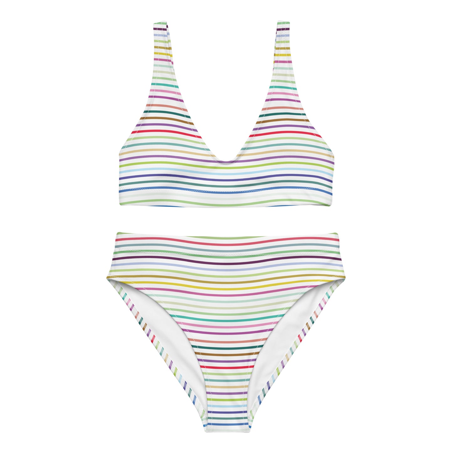 Lines - Sustainably Made Recycled High-Waisted Bikini