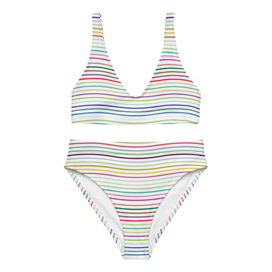 Lines - Sustainably Made Recycled High-Waisted Bikini