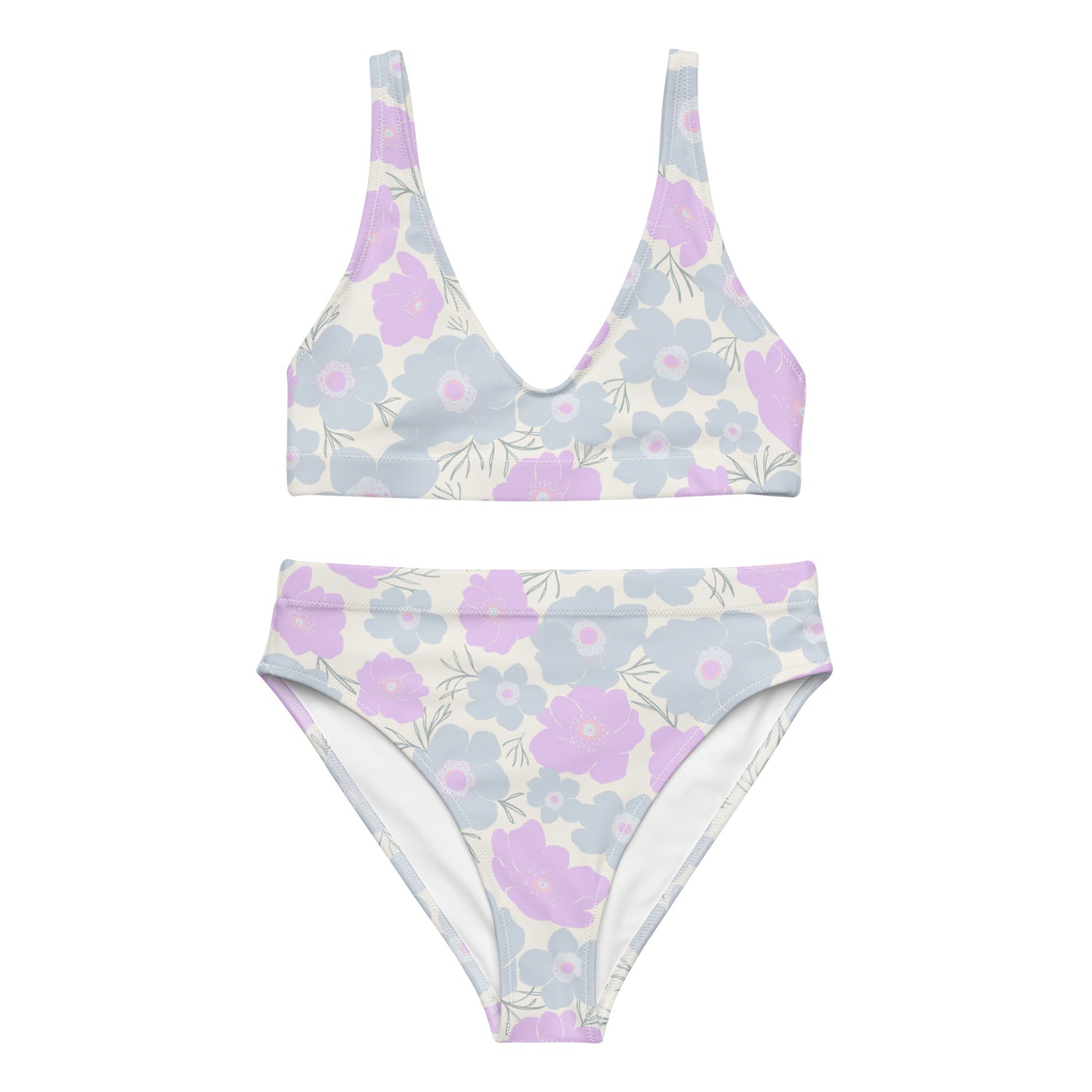 Seafoam - Sustainably Made Recycled High-Waisted Bikini