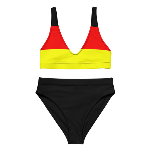 Germany Flag - Sustainably Made Recycled High-Waisted Bikini