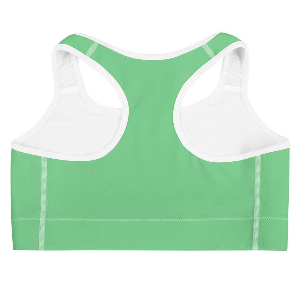 Emerald Climate Change Global Warming Statement - Sustainably Made Women's Sports Bra