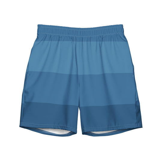 Gradient Blue - Sustainably Made Men's swim trunks