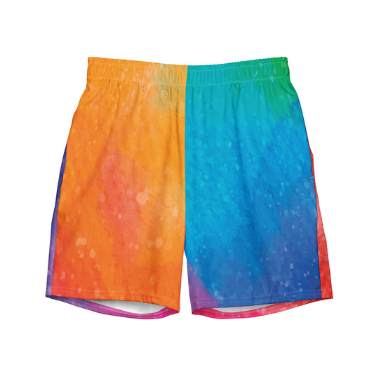 Watercolor - Sustainably Made Men's swim trunks