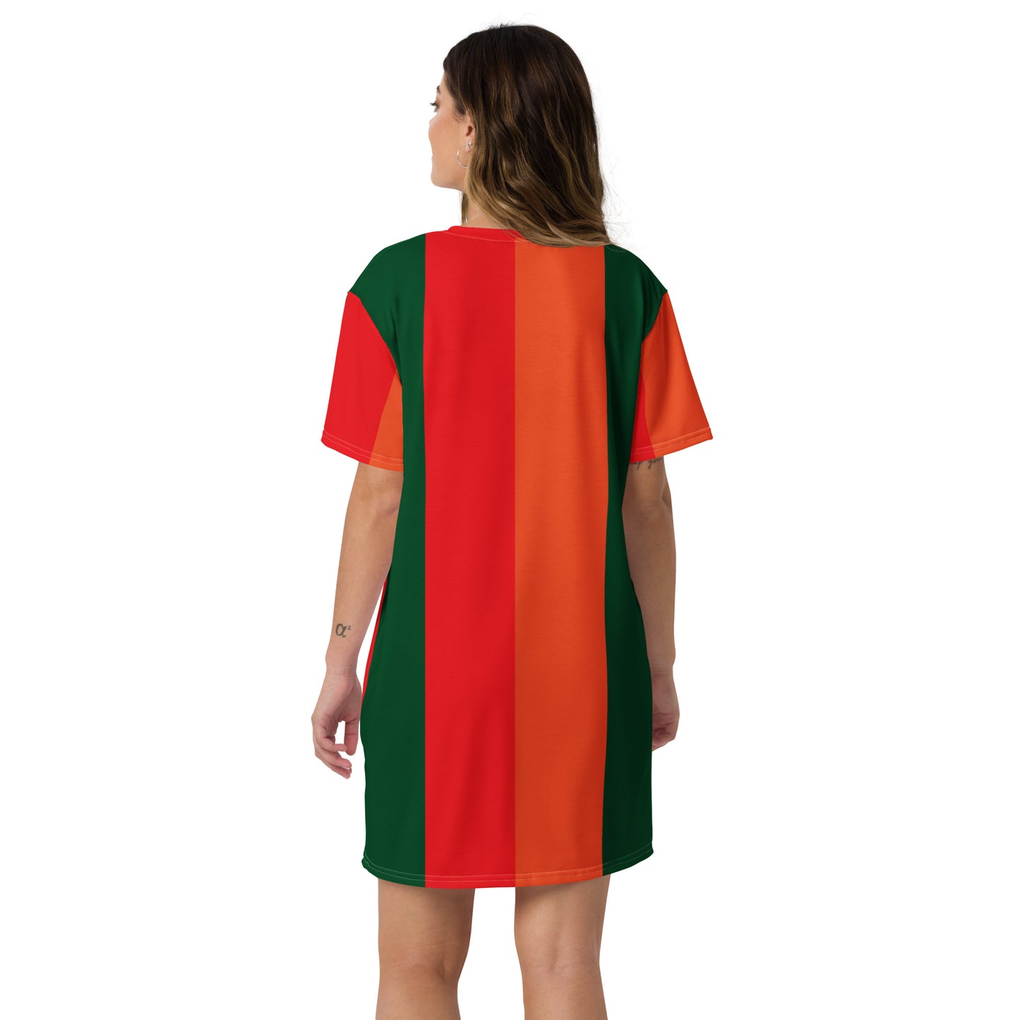 Swift Stripes - Inspired By Taylor Swift - Sustainably Made T-shirt dress