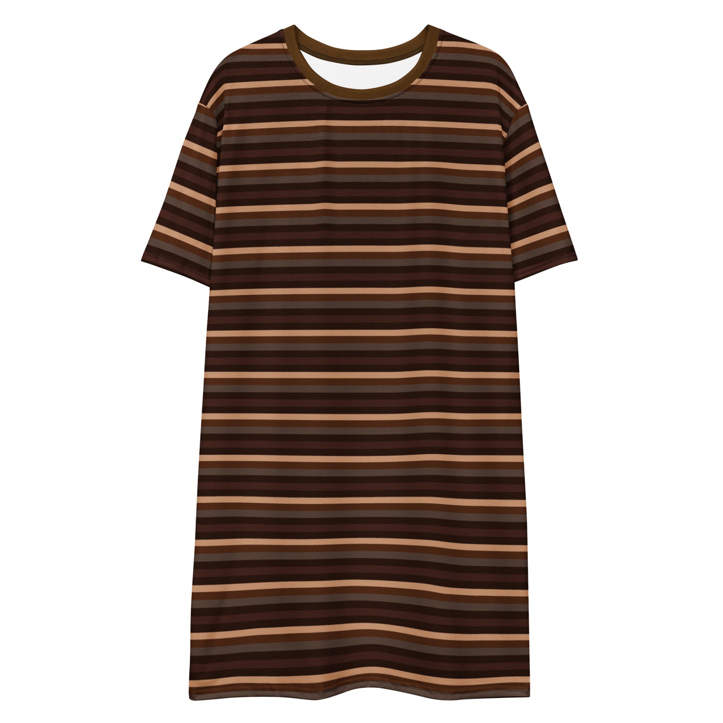 Retro Brown - Inspired By Taylor Swift - Sustainably Made T-shirt dress