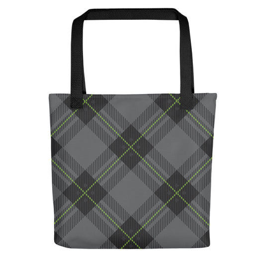 Grey Tartan - Sustainably Made Tote Bag