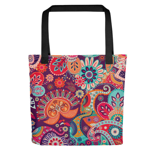 Multicolor Floral Tribe - Sustainably Made Tote Bag