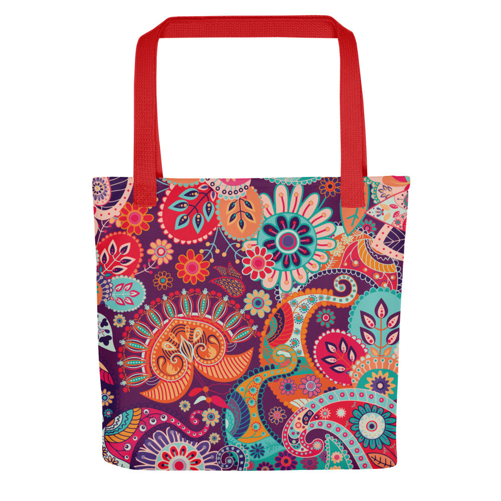 Multicolor Floral Tribe - Sustainably Made Tote Bag