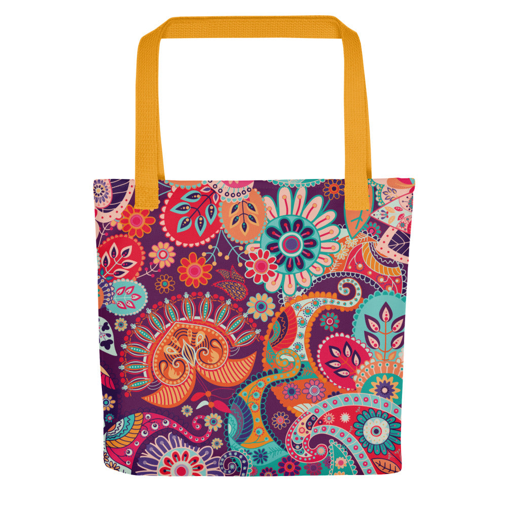 Multicolor Floral Tribe - Sustainably Made Tote Bag