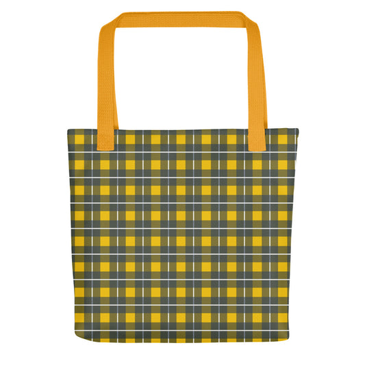 Yellow tartan - Inspired By Harry Styles - Sustainably Made Tote bag