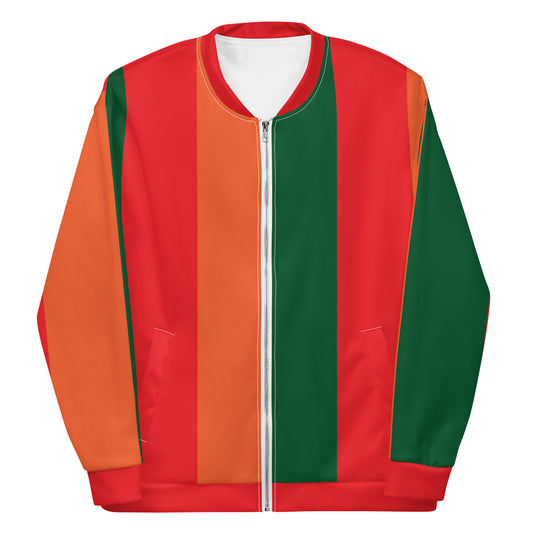 Swift Stripes - Inspired By Taylor Swift - Sustainably Made Bomber Jacket