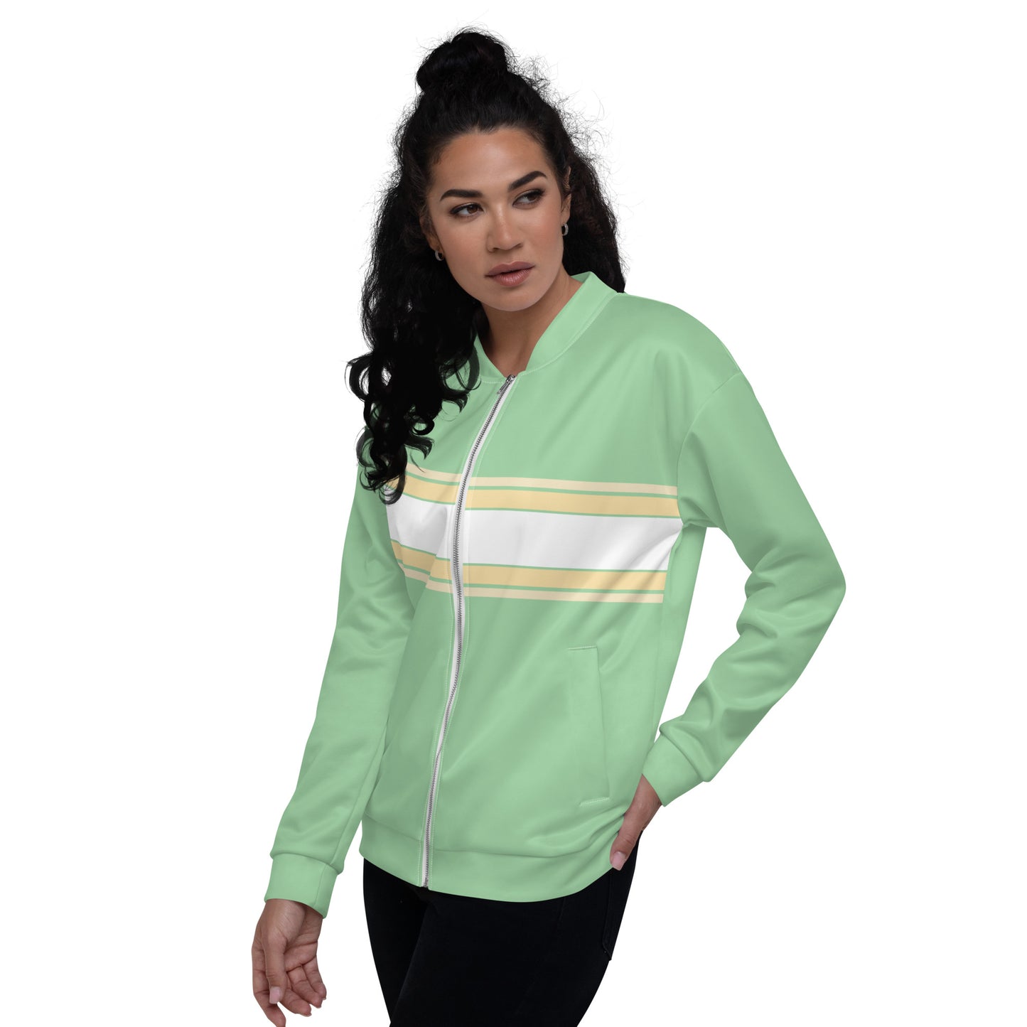 Mint Horizontal - Sustainably Made Jacket