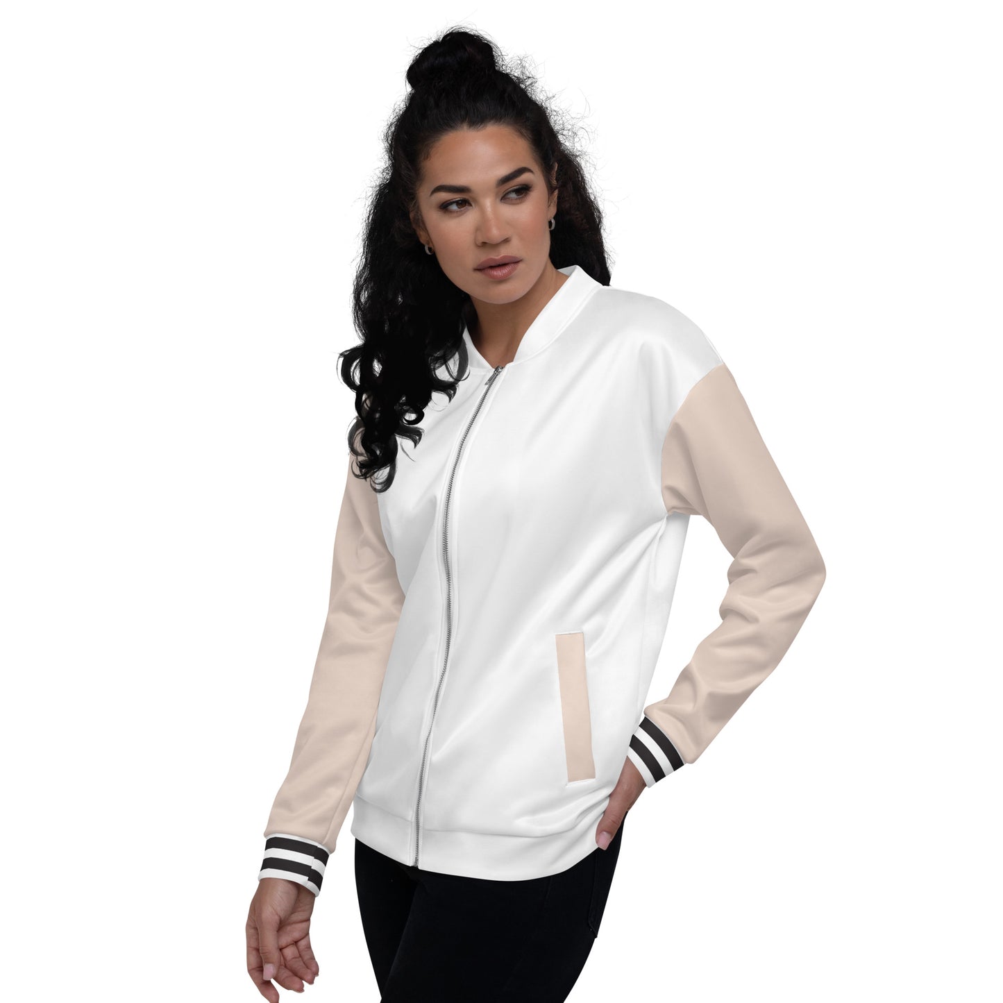 Pink On White- Sustainably Made Jacket