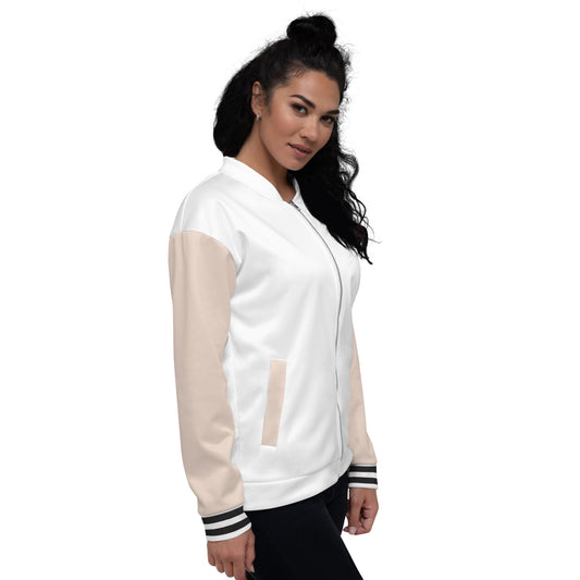 Pink On White- Sustainably Made Jacket