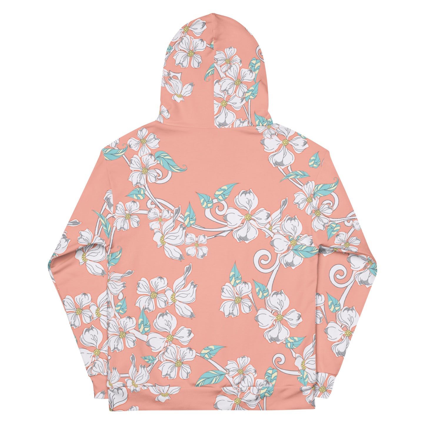 Pink Floral - Sustainably Made Hoodie