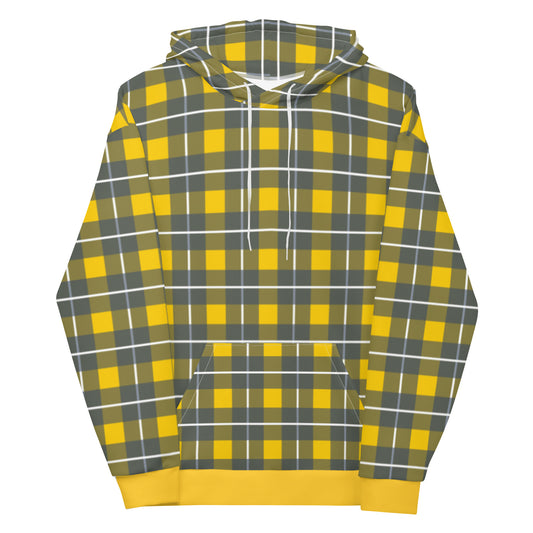 Yellow Tartan - Inspired By Harry Styles - Sustainably Made Hoodie
