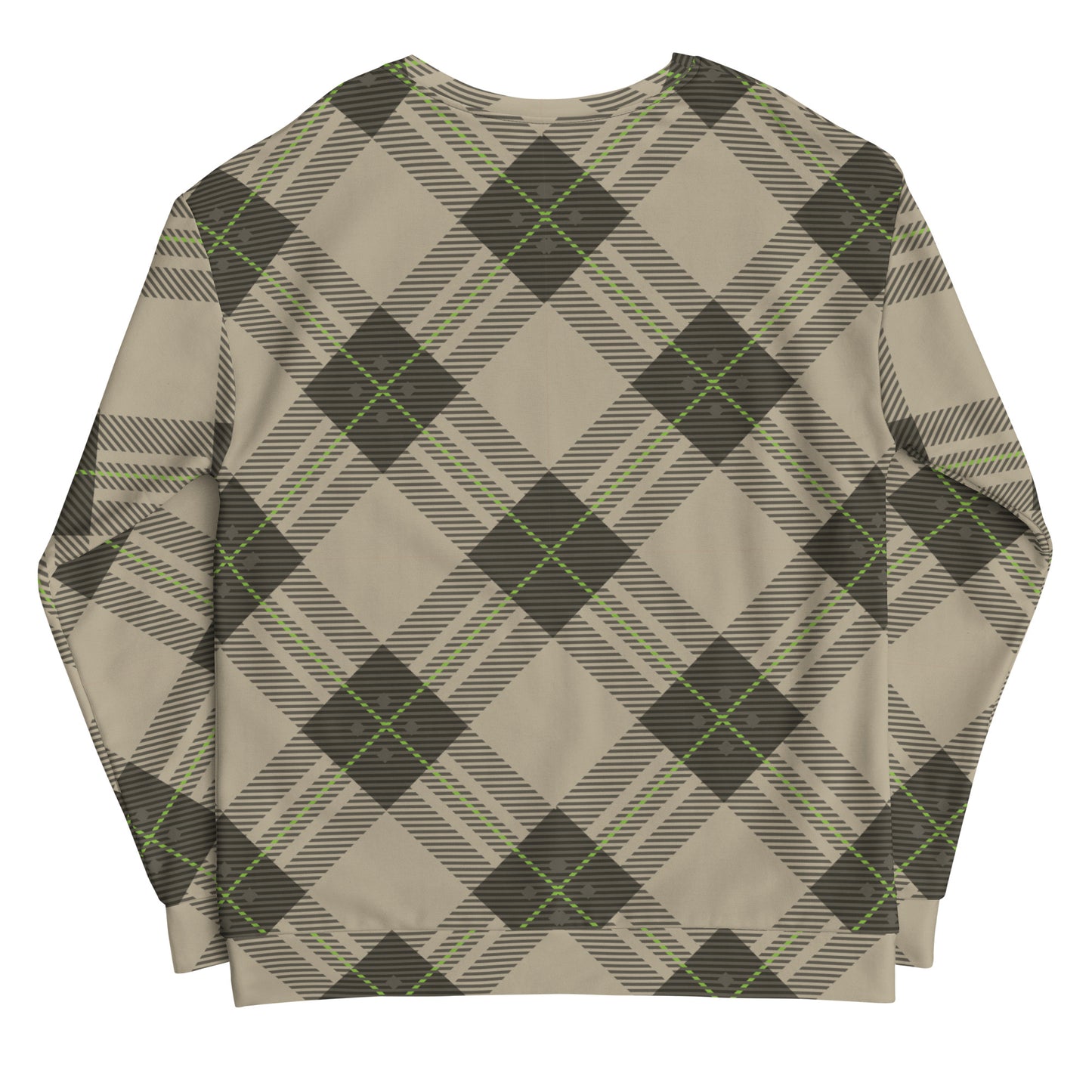 Brown Tartan - Sustainably Made Sweatshirt