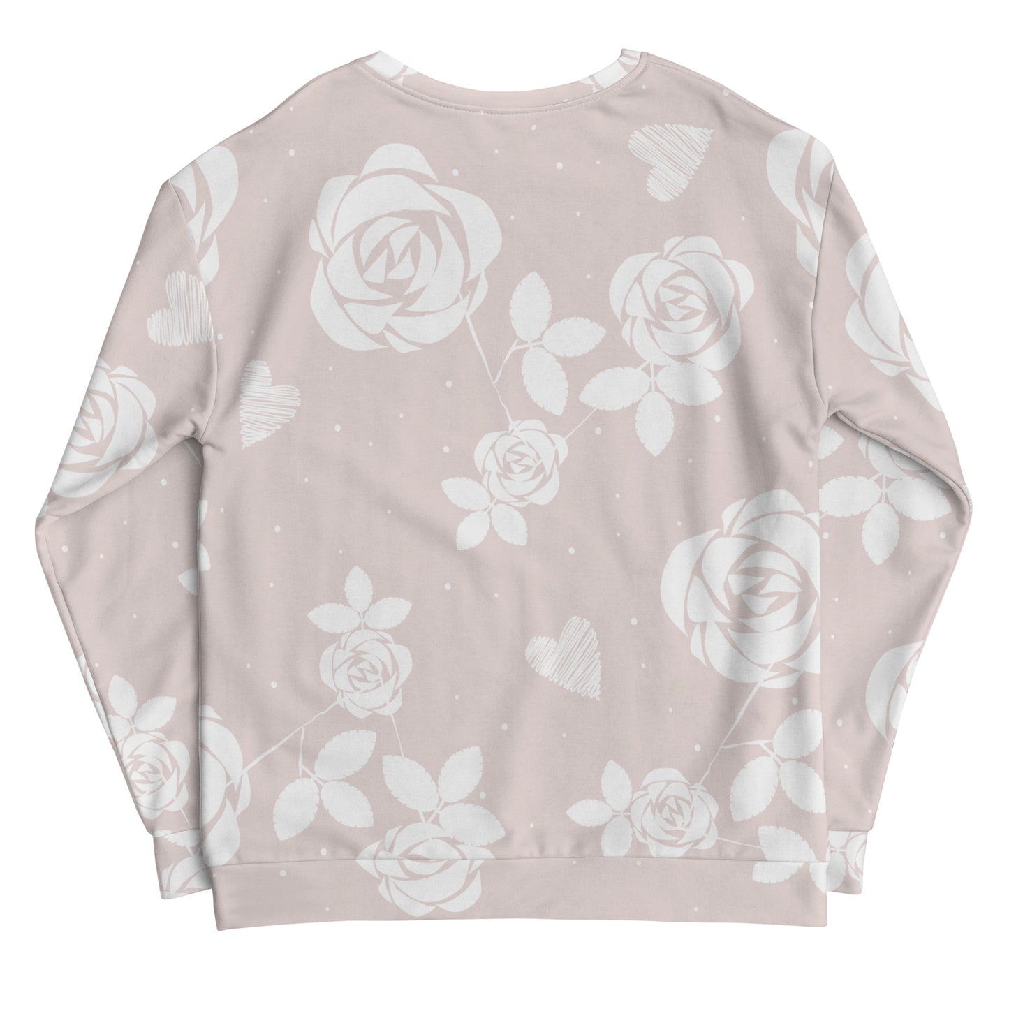 Baby Pink Floral - Sustainably Made Sweatshirt